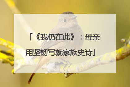 《我仍在此》：母亲用坚韧写就家族史诗