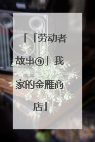 「劳动者故事⑨」我家的金雁商店