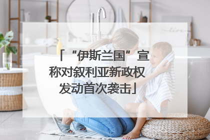 “伊斯兰国”宣称对叙利亚新政权发动首次袭击