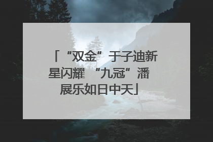 “双金”于子迪新星闪耀 “九冠”潘展乐如日中天