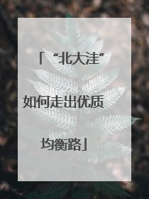 “北大洼”如何走出优质均衡路