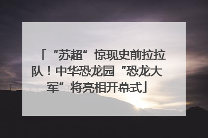 “苏超”惊现史前拉拉队！中华恐龙园“恐龙大军”将亮相开幕式