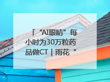 “AI眼睛”每小时为30万粒药品做CT｜雨花“创”世代