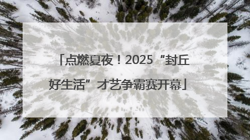 点燃夏夜！2025“封丘好生活”才艺争霸赛开幕