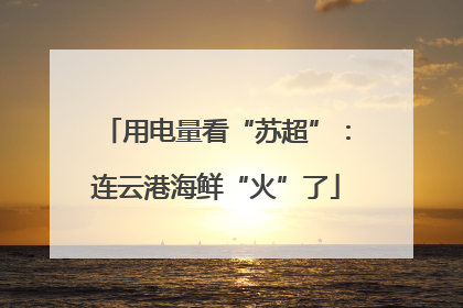 用电量看“苏超”：连云港海鲜“火”了