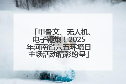 甲骨文、无人机、电子鞭炮！2025年河南省六五环境日主场活动精彩纷呈