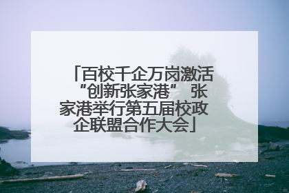 百校千企万岗激活“创新张家港” 张家港举行第五届校政企联盟合作大会