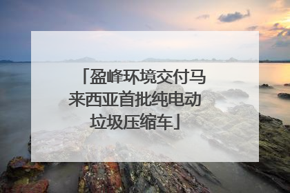 盈峰环境交付马来西亚首批纯电动垃圾压缩车