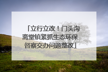 立行立改！门头沟斋堂镇紧抓生态环保督察交办问题整改