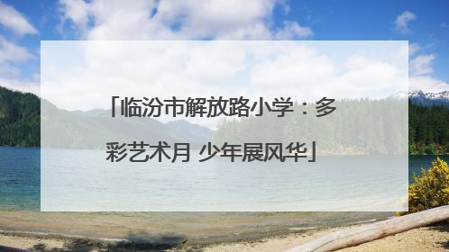 临汾市解放路小学：多彩艺术月 少年展风华