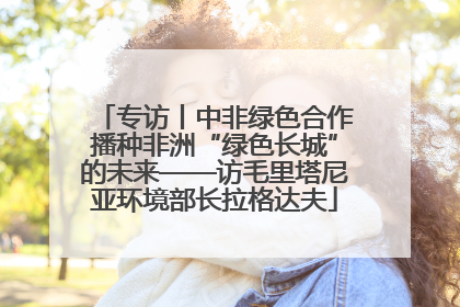 专访丨中非绿色合作播种非洲“绿色长城”的未来——访毛里塔尼亚环境部长拉格达夫