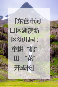 东营市河口区湖滨新区幼儿园：童耕“棉”田 “花”开成长