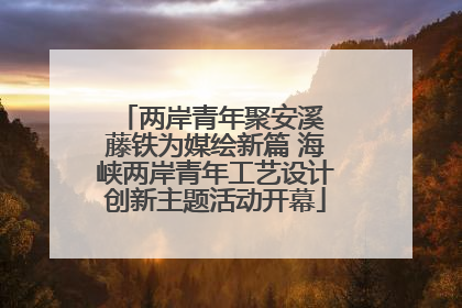 两岸青年聚安溪 藤铁为媒绘新篇 海峡两岸青年工艺设计创新主题活动开幕