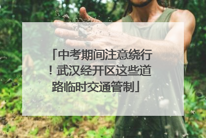 中考期间注意绕行！武汉经开区这些道路临时交通管制
