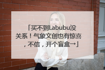 买不到Labubu没关系！气象文创也有惊喜，不信，开个盲盒→