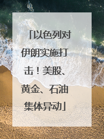 以色列对伊朗实施打击！美股、黄金、石油集体异动