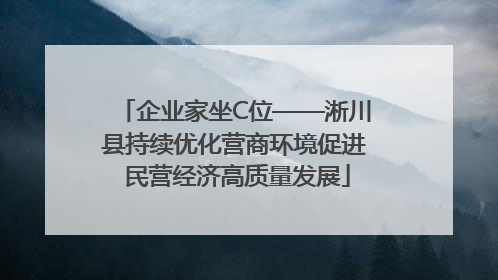 企业家坐C位——淅川县持续优化营商环境促进 民营经济高质量发展