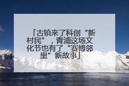 古镇来了科创“新村民”，青浦这场文化节也有了“赛博邻里”新故事