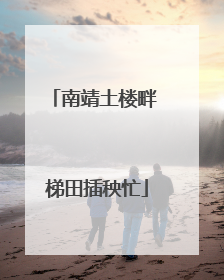 南靖土楼畔 梯田插秧忙