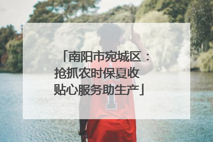 南阳市宛城区：抢抓农时保夏收 贴心服务助生产