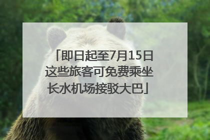 即日起至7月15日 这些旅客可免费乘坐长水机场接驳大巴