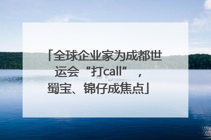 全球企业家为成都世运会“打call”，蜀宝、锦仔成焦点
