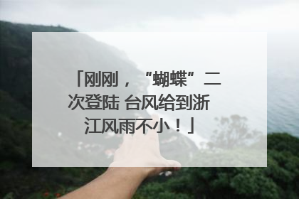 刚刚，“蝴蝶”二次登陆 台风给到浙江风雨不小！
