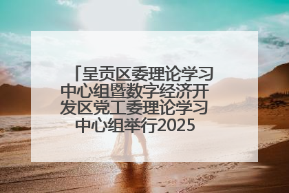 呈贡区委理论学习中心组暨数字经济开发区党工委理论学习中心组举行2025年第七次学习会议