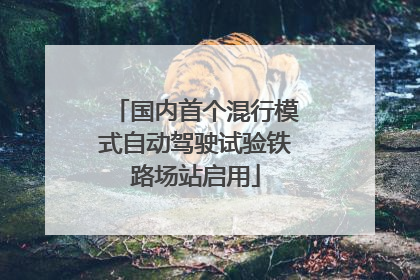 国内首个混行模式自动驾驶试验铁路场站启用