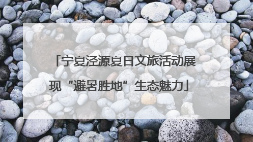宁夏泾源夏日文旅活动展现“避暑胜地”生态魅力