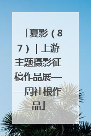 夏影（87）｜上游主题摄影征稿作品展——周社根作品