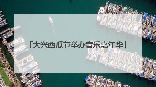 大兴西瓜节举办音乐嘉年华