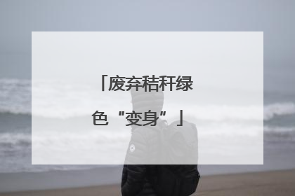废弃秸秆绿色“变身”
