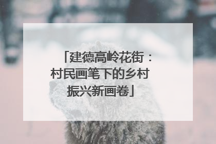 建德高岭花街：村民画笔下的乡村振兴新画卷