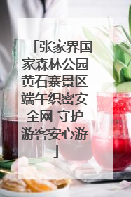 张家界国家森林公园黄石寨景区端午织密安全网 守护游客安心游