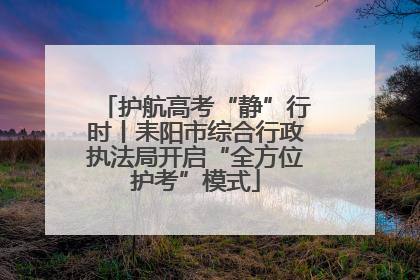 护航高考“静”行时丨耒阳市综合行政执法局开启“全方位护考”模式