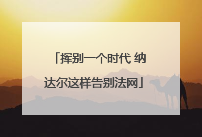 挥别一个时代 纳达尔这样告别法网