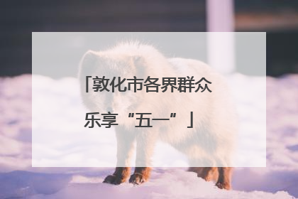 敦化市各界群众乐享“五一”