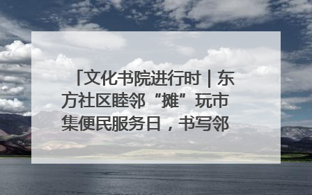 文化书院进行时｜东方社区睦邻“摊”玩市集便民服务日，书写邻里共生新篇章