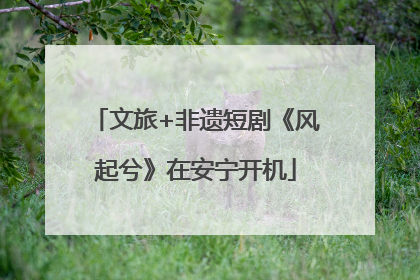 文旅+非遗短剧《风起兮》在安宁开机