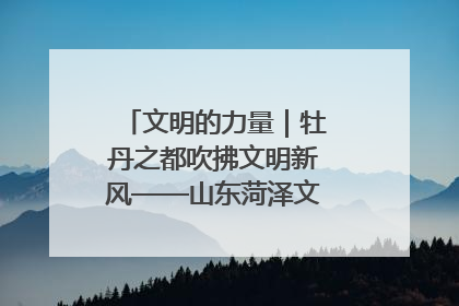 文明的力量｜牡丹之都吹拂文明新风——山东菏泽文明创建一线见闻