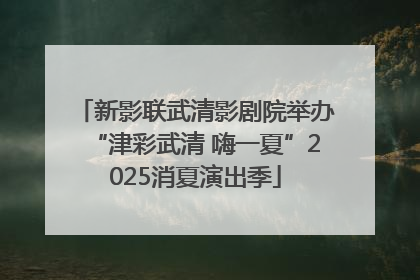 新影联武清影剧院举办“津彩武清 嗨一夏”2025消夏演出季