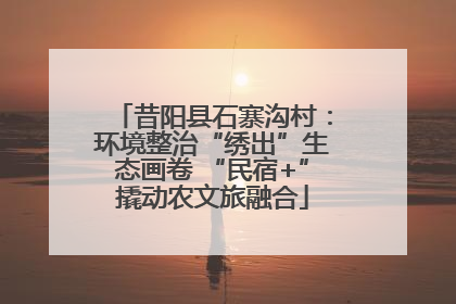 昔阳县石寨沟村：环境整治“绣出”生态画卷 “民宿+”撬动农文旅融合