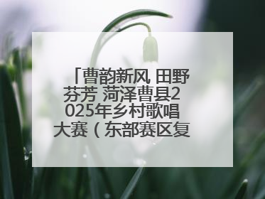 曹韵新风 田野芬芳 菏泽曹县2025年乡村歌唱大赛（东部赛区复赛）举办