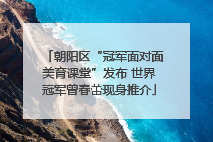 朝阳区“冠军面对面美育课堂”发布 世界冠军曾春蕾现身推介