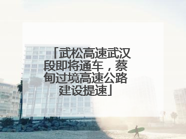 武松高速武汉段即将通车，蔡甸过境高速公路建设提速