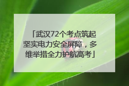 武汉72个考点筑起坚实电力安全屏障，多维举措全力护航高考
