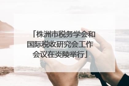 株洲市税务学会和国际税收研究会工作会议在炎陵举行