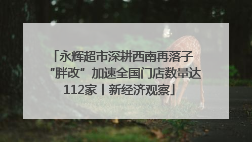 永辉超市深耕西南再落子 “胖改”加速全国门店数量达112家丨新经济观察