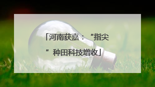 河南获嘉：“指尖”种田科技增收